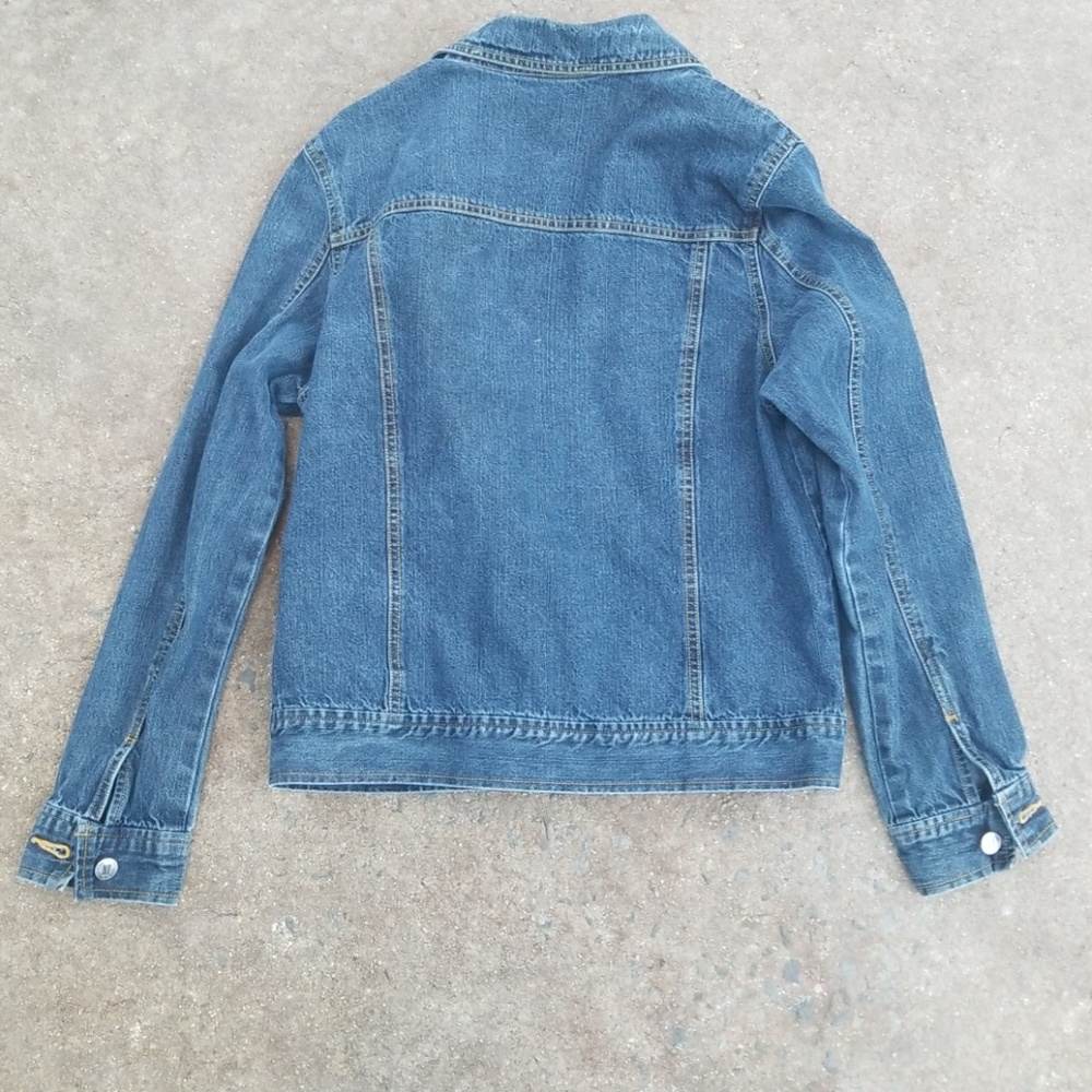 RELISTEDNew York & Company zip denim jacket medium - Picture 3 of 3